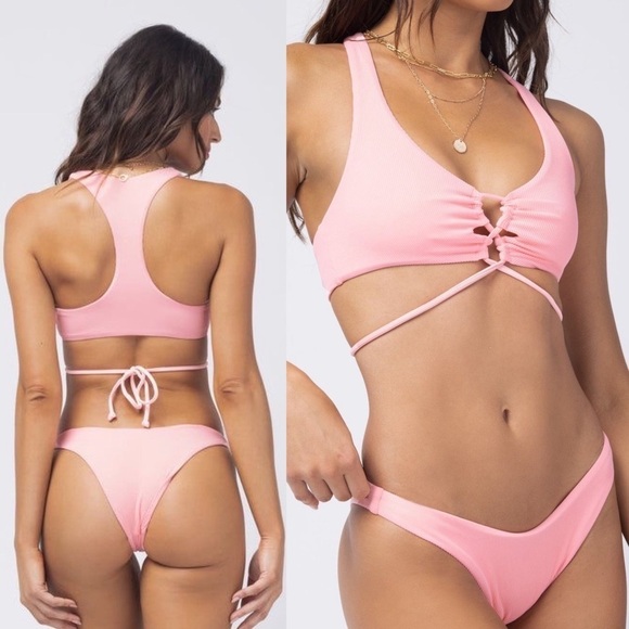 L*Space NWOT Riding High Crystal Pink Dax Top Small - Picture 1 of 7